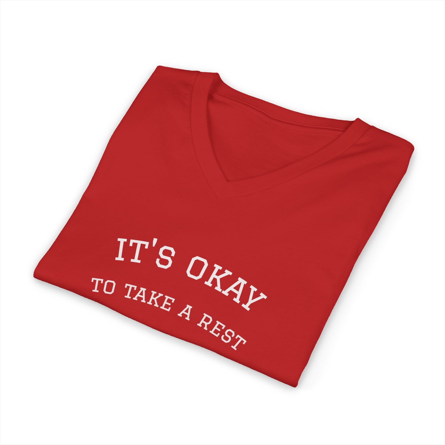 Ladies Trip 2026 V‑Neck Tee — "It's Okay to Take a Rest" Beach & Bubbly Bachelorette Shirt