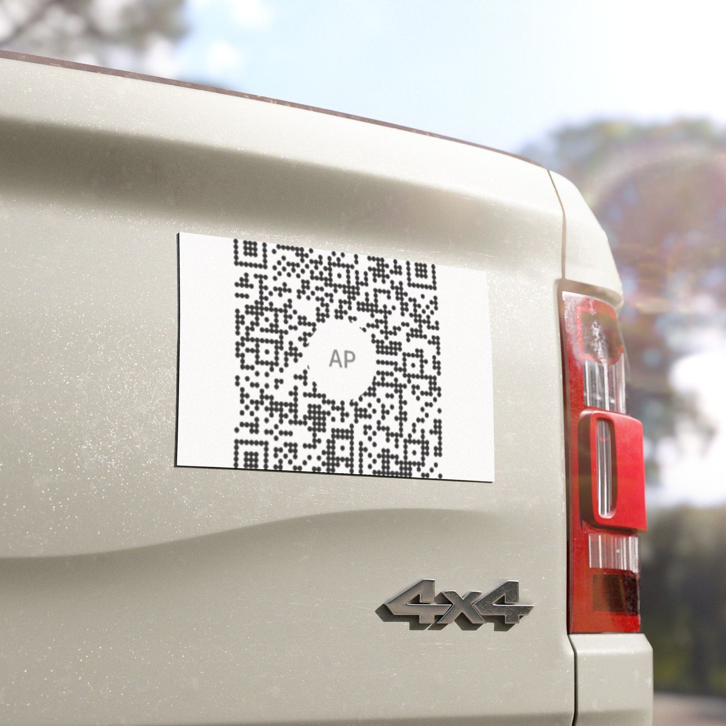 QR Code Car Magnet — Custom Scanable Vehicle Magnet
