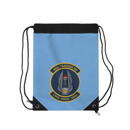 TRS 433d Training Squadron Emblem Drawstring Bag – Ethos Pathos Logos Military Gym Sack