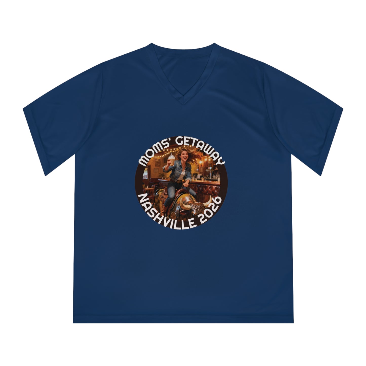 Women's V-Neck T-Shirt — Mom's Getaway Tee
