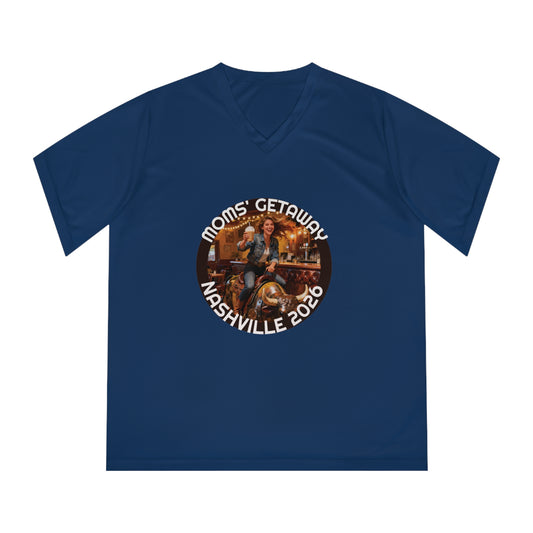 Women's V-Neck T-Shirt — Mom's Getaway Tee