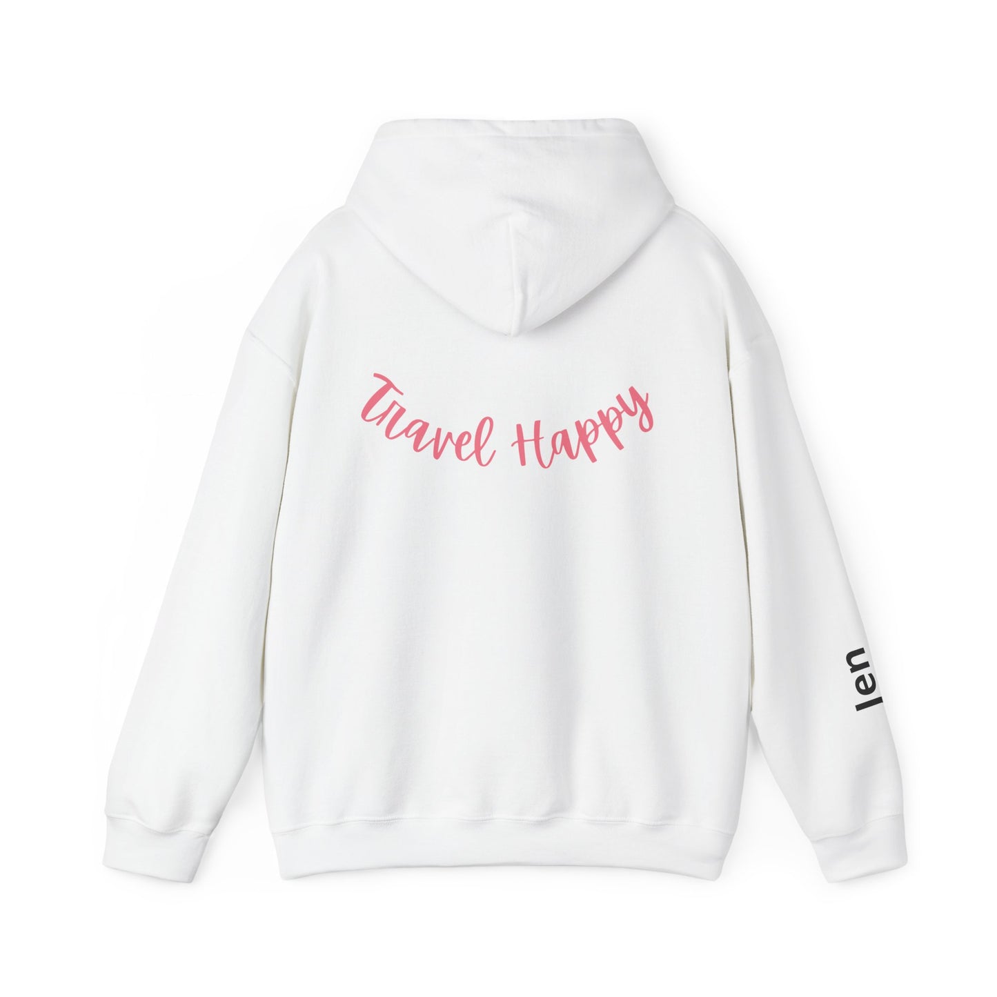 Happy Getaways Travel Hoodie — "Travel Happy" Graphic Pullover