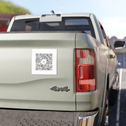 QR Code Car Magnet — Custom Scanable Vehicle Magnet