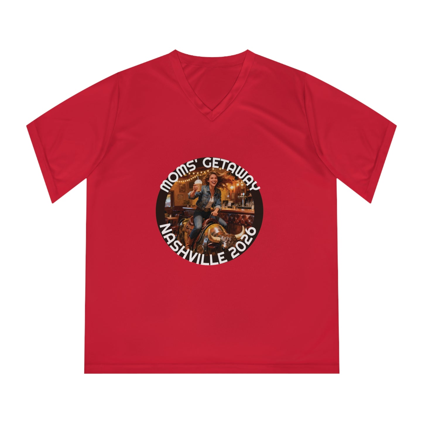 Women's V-Neck T-Shirt — Mom's Getaway Tee