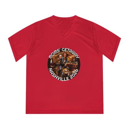 Women's V-Neck T-Shirt — Mom's Getaway Tee