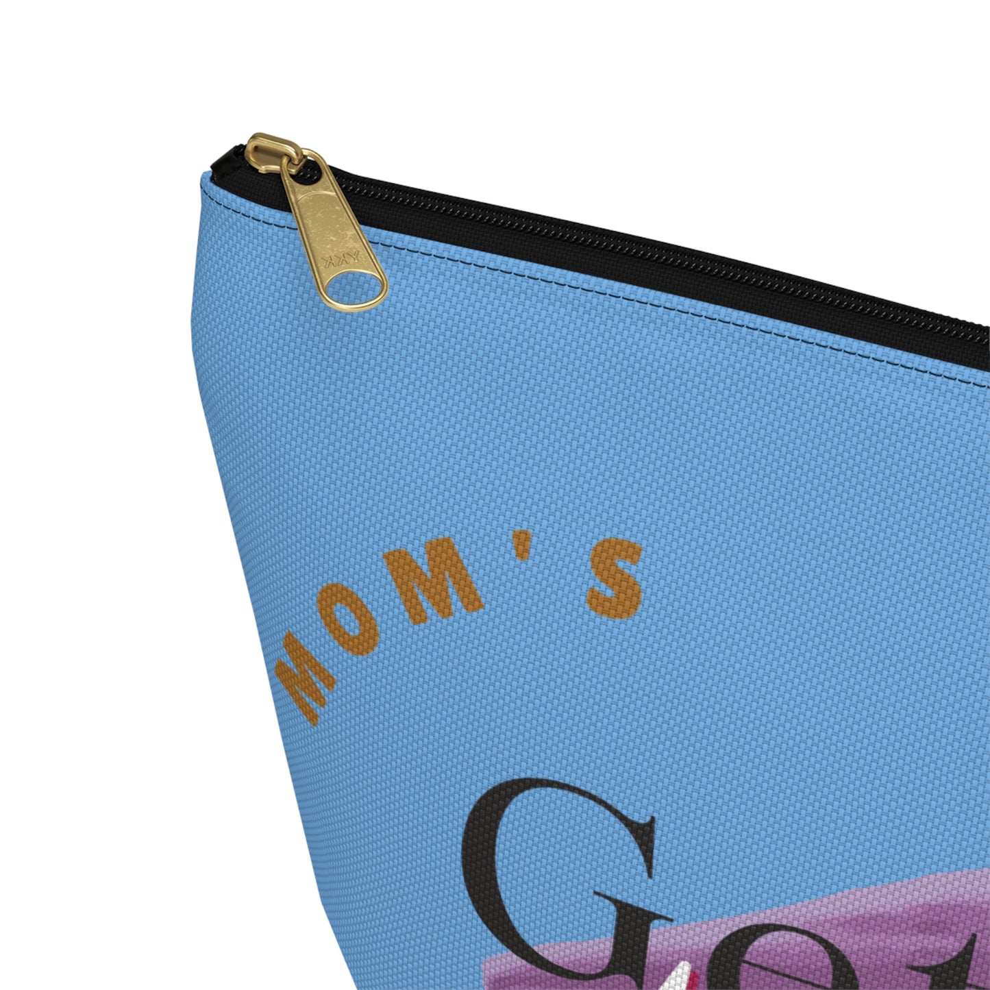 Mom's Getaway Makeup Pouch — Travel Accessory Bag with T-Bottom