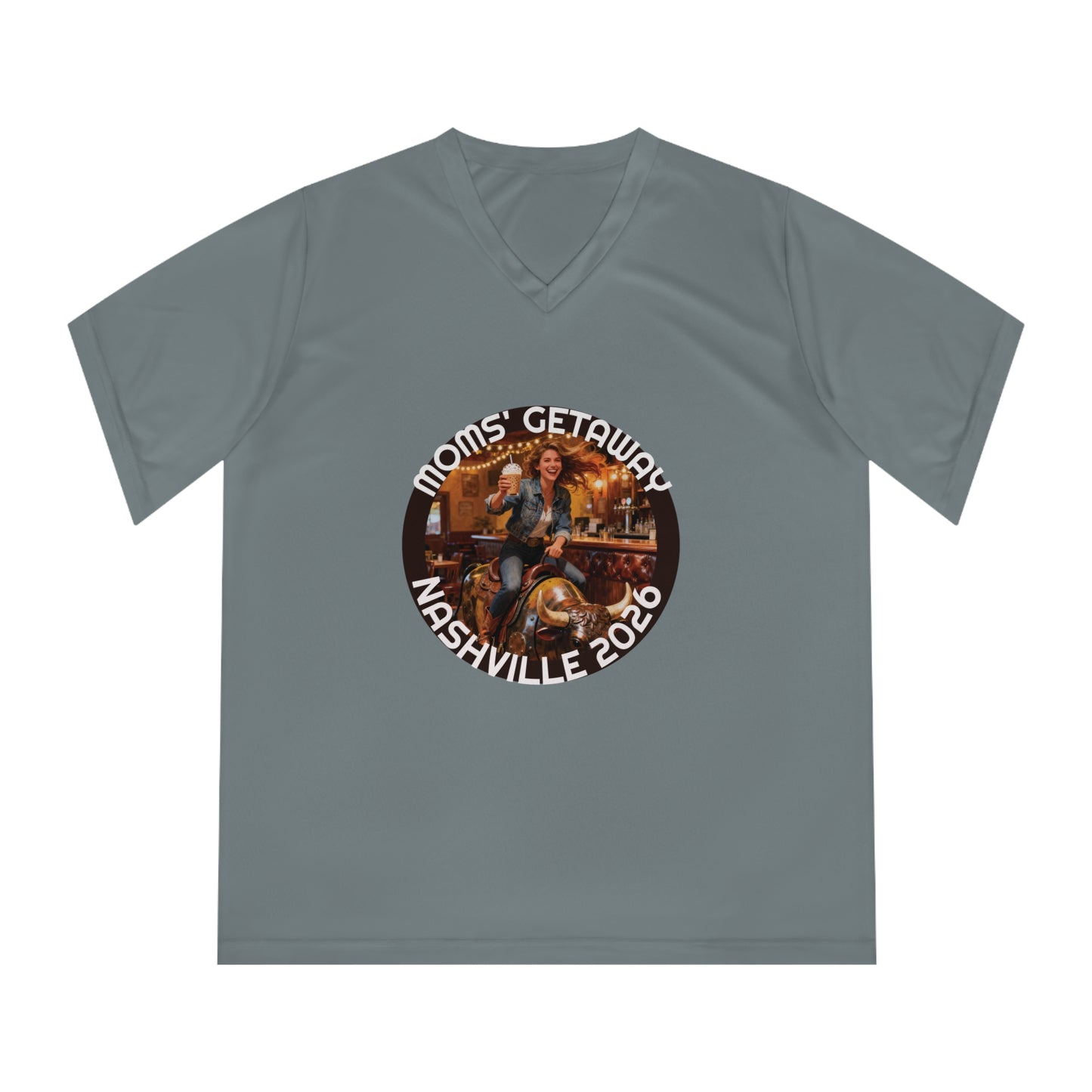 Women's V-Neck T-Shirt — Mom's Getaway Tee