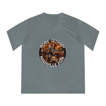 Women's V-Neck T-Shirt — Mom's Getaway Tee