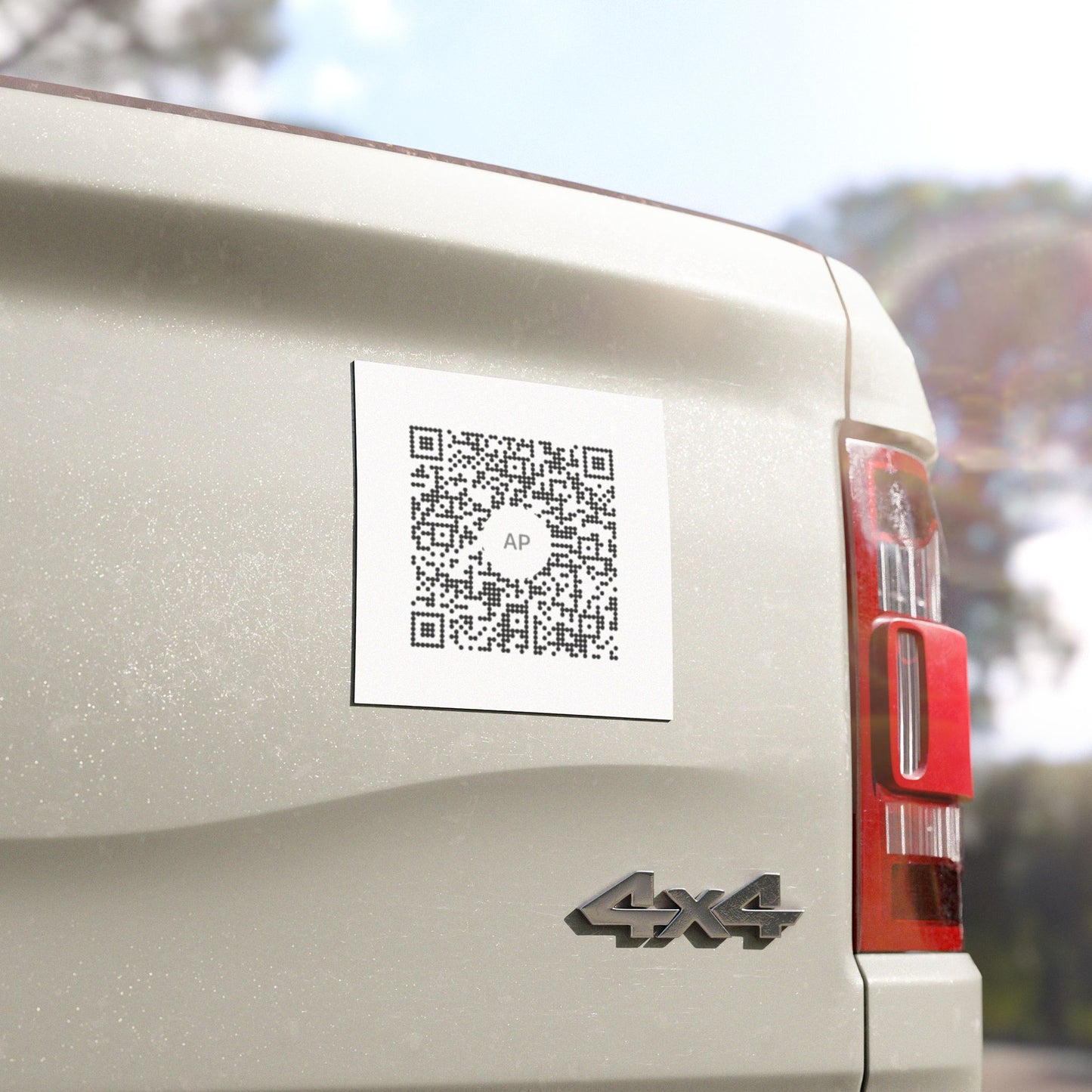 QR Code Car Magnet — Custom Scanable Vehicle Magnet