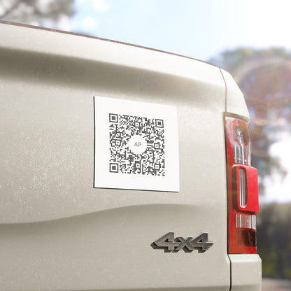QR Code Car Magnet — Custom Scanable Vehicle Magnet