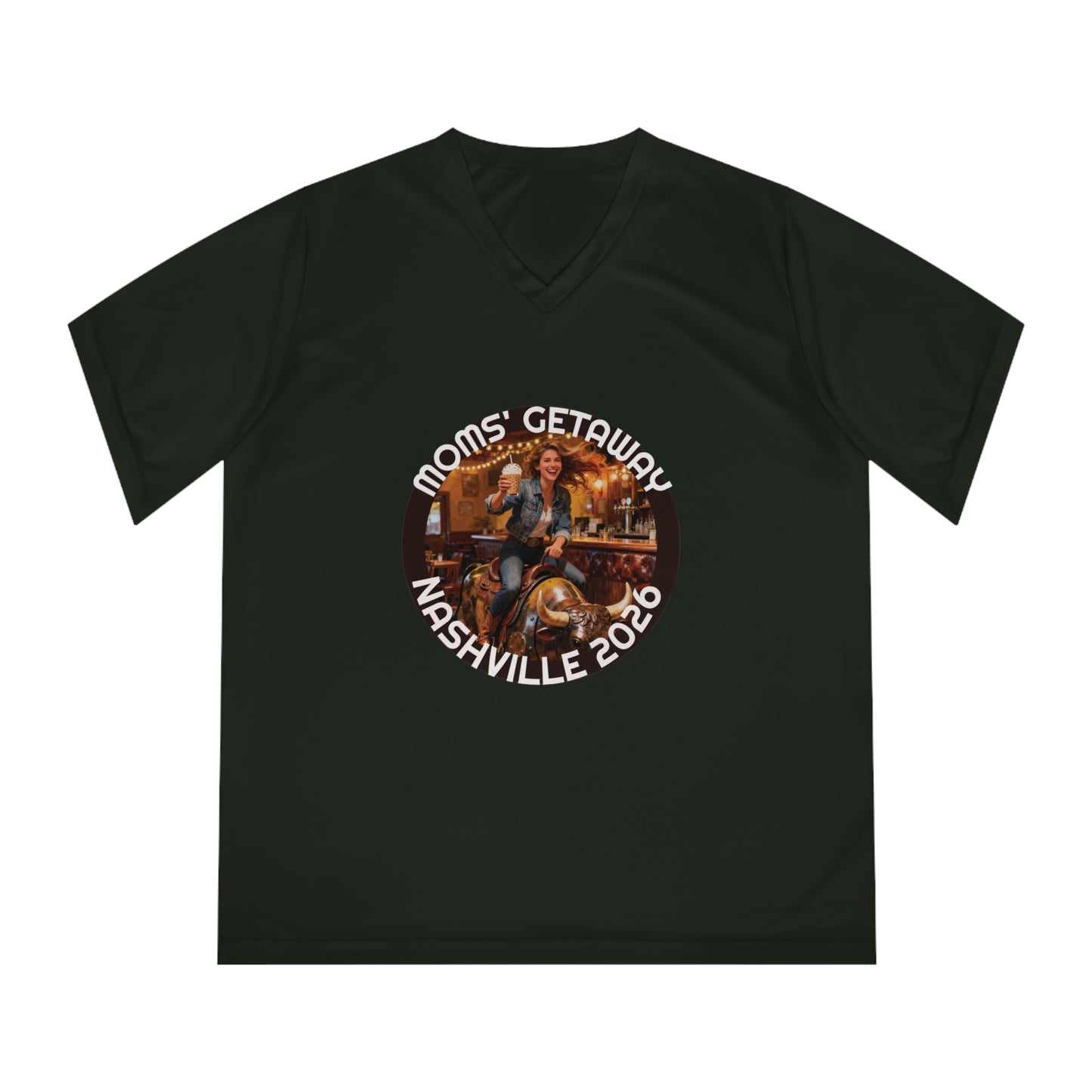 Women's V-Neck T-Shirt — Mom's Getaway Tee
