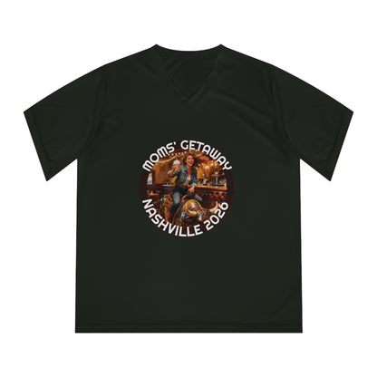 Women's V-Neck T-Shirt — Mom's Getaway Tee