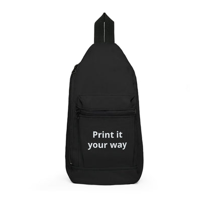 Customizable Sling Bag — Personalized Crossbody Bag with "Print it your way" Design