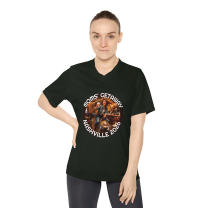 Women's V-Neck T-Shirt — Mom's Getaway Tee